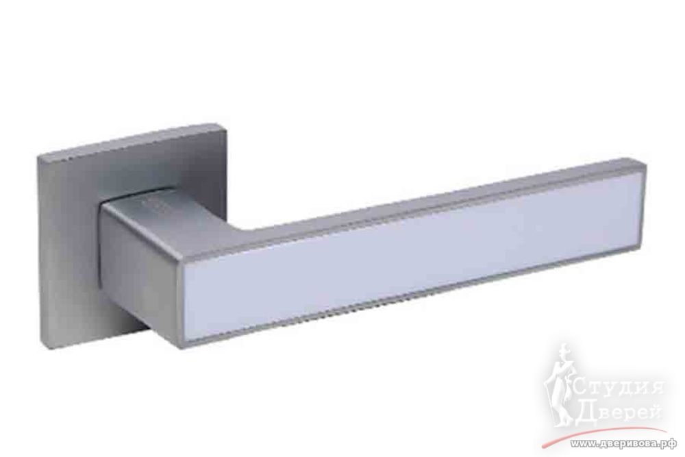 Ручка PALIDORE на квадратной розетке A-532 SILVER серебро