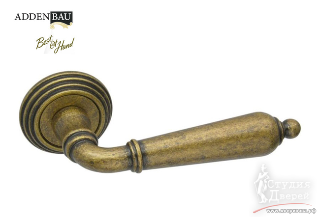Ручка дверная ADDEN BAU POMOLO V203 AGED BRONZE Состаренная бронза