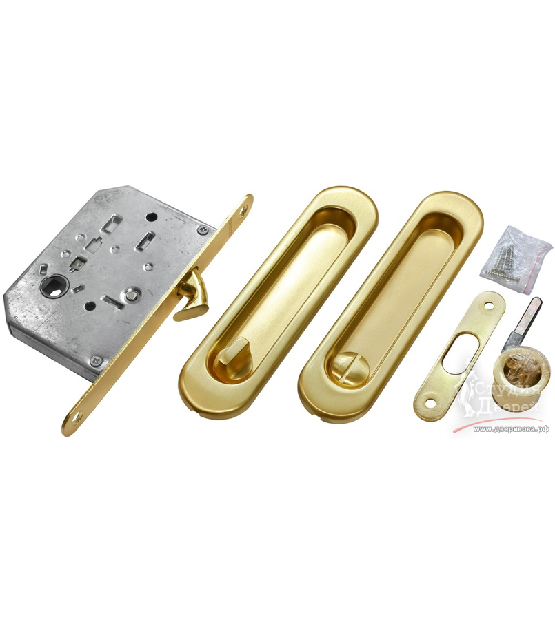 Комплект для раздвижных дверей MHS150 WC SG золото матовое