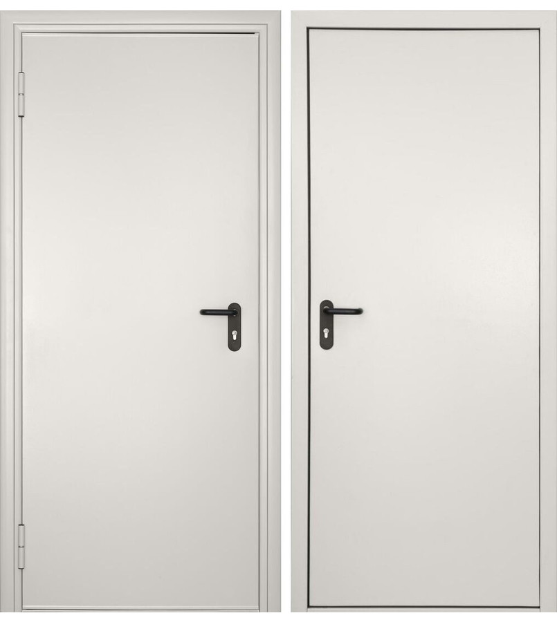 Дверь противопожарная ДПМ-02-EIS 60, RAL 7035 – серый, 2080*1380